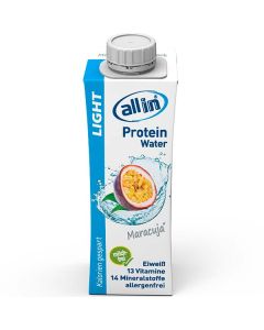 allin® LIGHT Protein Water Maracuja, okZ, -A