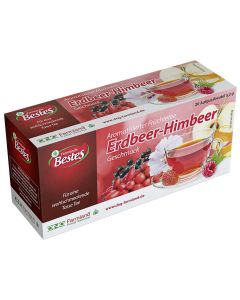 Früchtetee Erdbeer-Himbeer aromatisiert , okZ, -A