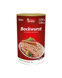 Bockwurst in Scheiben